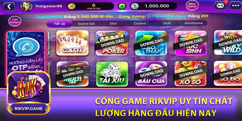 Cổng game rikvip uy tín chất lượng hàng đầu hiện nay